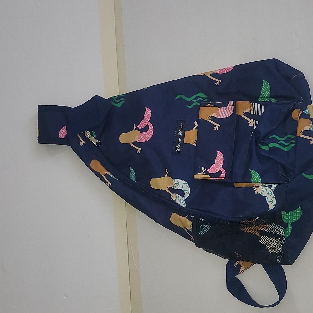 Mermaid sling backpack